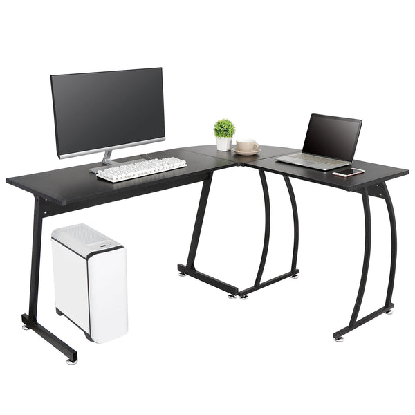 Segawe 58" Computer Gaming Laptop Table L Shaped Desk Workstation Home Office Desk