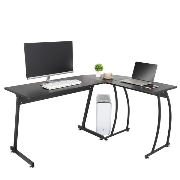 Segawe 58" Computer Gaming Laptop Table L Shaped Desk Workstation Home Office Desk