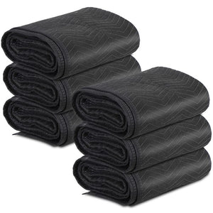 Segawe 6 Heavy Duty Moving Packing Blankets Ultra Thick Pro 72" x 80" Furniture Pads