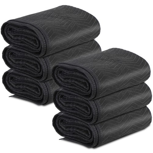 Segawe 6 Heavy Duty Moving Packing Blankets Ultra Thick Pro 72" x 80" Furniture Pads