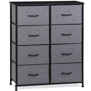 Segawe 8 Drawers Chest of Fabric Dresser Storage Tower Cabinet Organizer for Bedroom