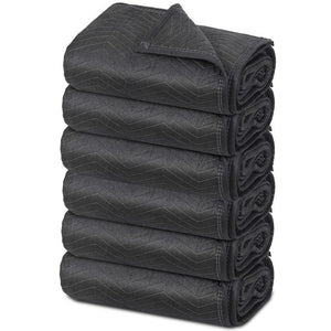Segawe 6 Heavy Duty Moving Packing Blankets Ultra Thick Pro 72" x 80" Furniture Pads
