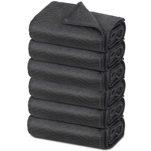 Segawe 6 Heavy Duty Moving Packing Blankets Ultra Thick Pro 72" x 80" Furniture Pads