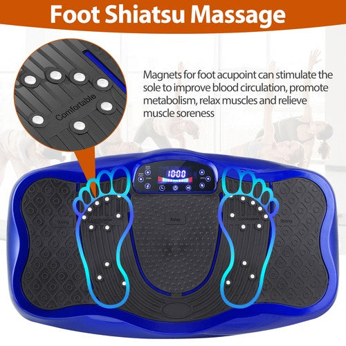 Segawe Waver Vibration Plate Exercise Machine Whole Body Fitness Vibrate Platform Blue
