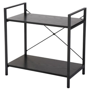 Segawe Solid Double Bookcase Short Frame Wood Bookshelf Display Rack Small Place Cozy