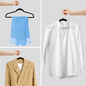 Segawe Velvet Hangers 100 Pack Non-Slip Suit Hangers with 360¡ã Rotatable Hook for Pants