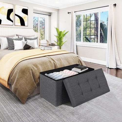 Segawe 30-In Storage Bench for Bedroom Entryway End of Bed Folding Foot Rest Ottoman