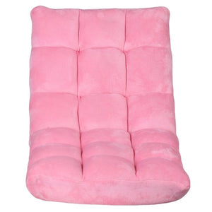 Segawe Adjustable Floor Chair Comfy Cushions Gaming Sofa Chiar Seat w/Back Support Pink