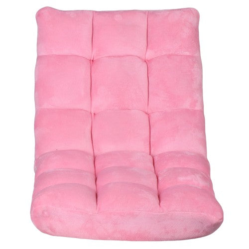 Segawe Adjustable Floor Chair Comfy Cushions Gaming Sofa Chiar Seat w/Back Support Pink