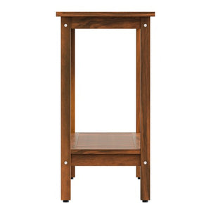 Segawe 2-Shelf Wooden Console Table Indoor Outdoor Multifunctional 48" w/Foot Sliders