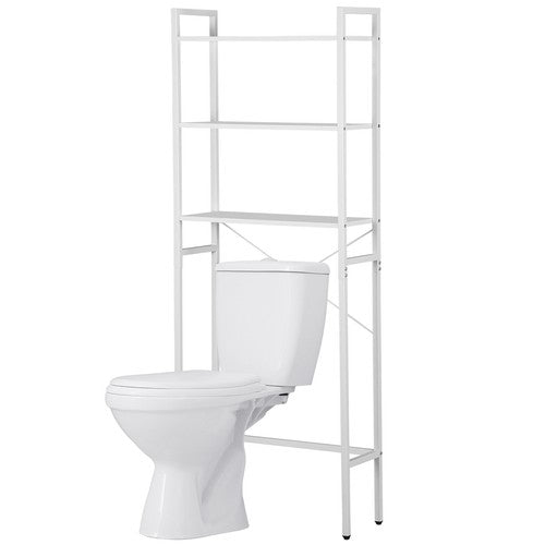Segawe 3-Tier Over The Toilet Storage MDF Bathroom Organizer Shelves Freestanding White