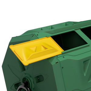 Segawe 43 Gals Outdoor Compost Tumbler Bin Green Dual Chamber Large Composter Tumbling