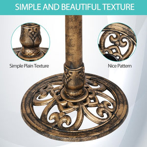 Segawe 28" Height Pedestal Bird Bath Outdoor Garden Decor Vintage Yard Birdbath Bronze