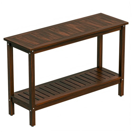 Segawe Console Table 48" Patio Side Accent Table Multifunctional w/Foot Sliders Coffee