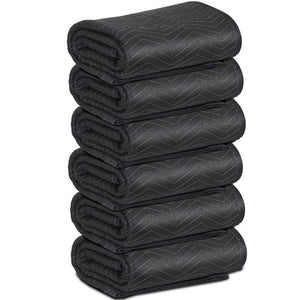 Segawe 6 Heavy Duty Moving Packing Blankets Ultra Thick Pro 72" x 80" Furniture Pads