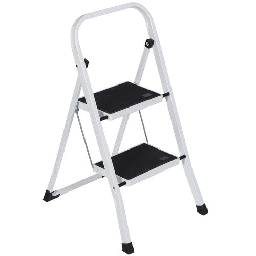 Segawe 2 Step Ladder Folding Step Stool with Wide Anti-Slip Pedal Convenient Handgrip
