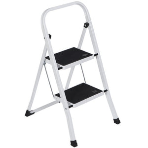 Segawe 2 Step Ladder Folding Step Stool with Wide Anti-Slip Pedal Convenient Handgrip