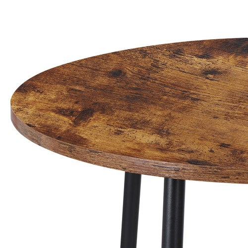 Segawe 3 Piece Pub Dining Set Bar Table & Stools for 2 Kitchen Counter Height Wood Top
