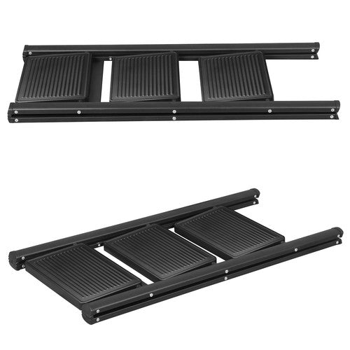 Segawe Step Ladder Folding 3 Step Stool w/Wide Anti-Slip Pedal 330lbs Lightweight Black