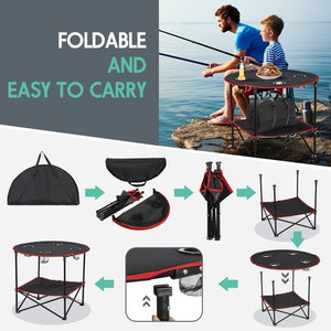 Segawe Foldable Camping Table Outdoor Beach Picnic Table Lightweight with Carry Bags