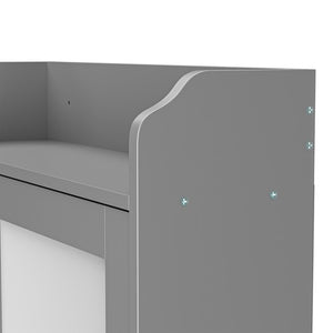 Segawe Over The Toilet Bath Storage Shelf Cabinet Bathroom w/Adjustable Shelves Gray