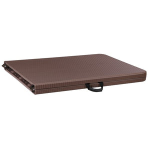 Segawe 6 FT Folding Table Portable Fold-in-Half Plastic Table for Picnic Camping Brown