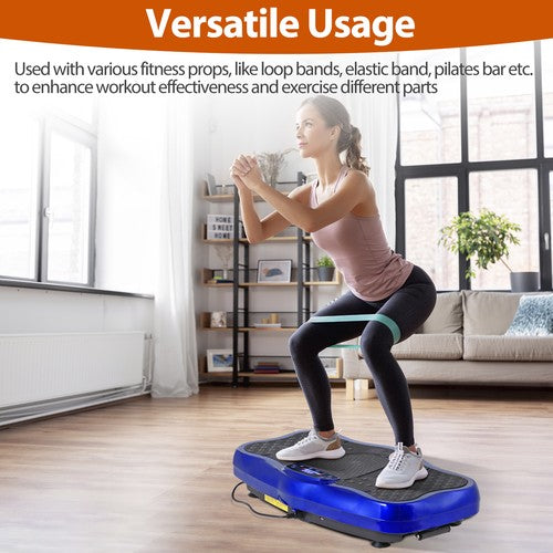 Segawe Waver Vibration Plate Exercise Machine Whole Body Fitness Vibrate Platform Blue
