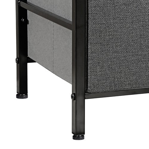 Segawe 36" Fabric Dresser Storage w/4 Drawer Tower Organizer Unit for Bedroom Dary Grey