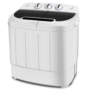 Segawe Compact Mini Twin Tub Washing Machine Portable 13lbs Laundry Washer and Dryer