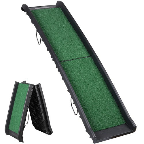 Segawe 61" Folding Dog Ramp for Cars Trucks SUVs Pet Ramps Non-Slip Stairs Step Ladder