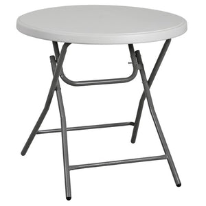 Segawe 32" Round High Top Folding Camping Table Portable Outdoor Party Patio Cocktail
