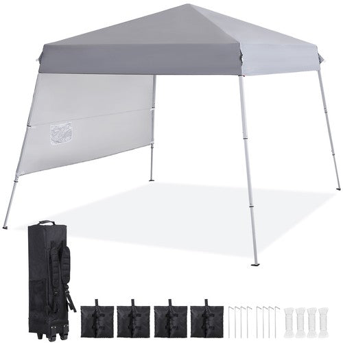 Segawe 8x8FT Pop Up Canopy Tent Foldable Outdoor Sun Protection Shelter w/4 Weight Bags