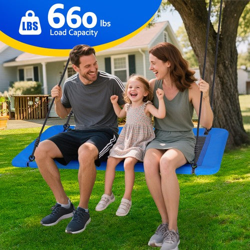 Segawe Tree Swing Rectangular Swing Set for Kids and Adults Heavy Duty Support 600LBS