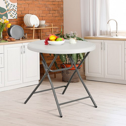 Segawe 32" Round High Top Folding Camping Table Portable Outdoor Party Patio Cocktail