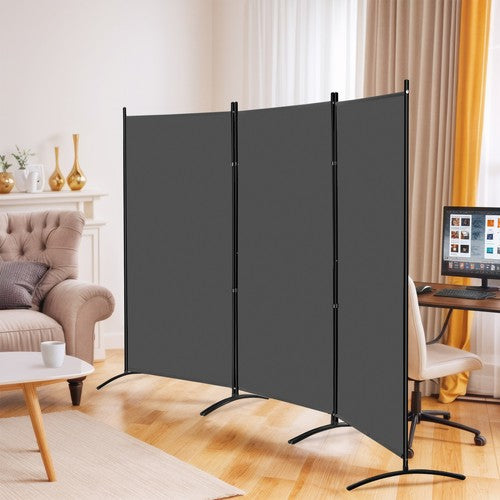 Segawe Partition Room Dividers 3 Panel Folding Privacy Screen 6Ft Portable Wall Divider
