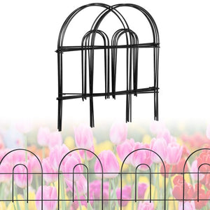 Segawe 50' X 18" Garden Border Fence 35 PCS  Folding Fence Pannel Animal Barrier Metal