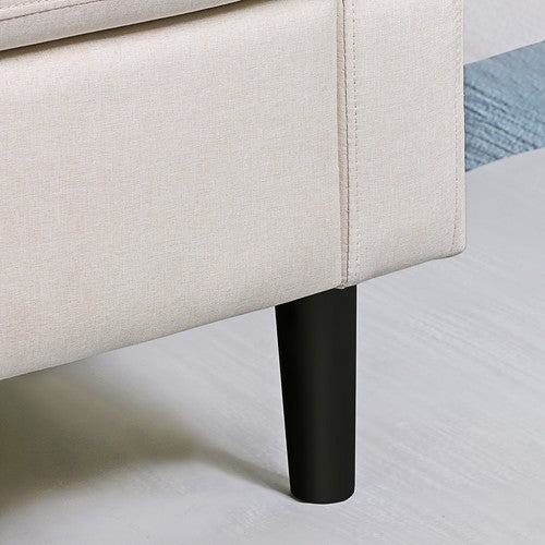 Segawe Accent Chair Mid-Century Comfy Upholstered Lounge Arm Chair with Pillow Beige
