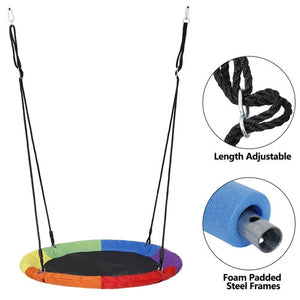 Segawe 700lb Giant 40" Saucer Tree Swing Set for Kids and Adults with 2 Hanging Straps