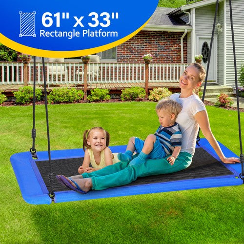 Segawe Tree Swing Rectangular Swing Set for Kids and Adults Heavy Duty Support 600LBS