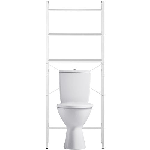 Segawe 3-Tier Over The Toilet Storage MDF Bathroom Organizer Shelves Freestanding White