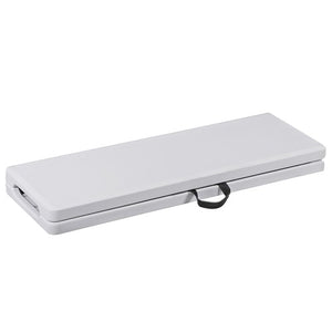 Segawe 6FT Plastic Folding Bench Portable Bench Indoor Outdoor for Picnic Camping White