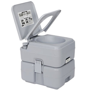 Segawe Portable Toilet 6.6 Gallon 20L Flush Travel Camping Outdoor Indoor Commode Potty