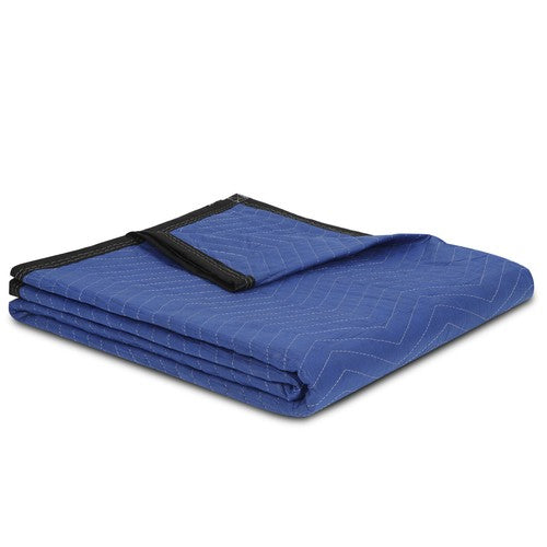 Segawe 12 Pack Moving Blankets 80" x 72" Pro Economy Blue Shipping Furniture Pads