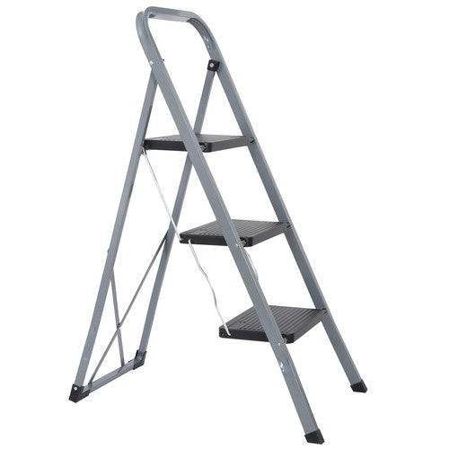 Segawe Folding 3 Step Ladder w/ Convenient Handgrip Portable Step Stool Anti-Slip Pedal