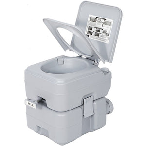 Segawe Portable Toilet 6.6 Gallon 20L Flush Travel Camping Outdoor Indoor Commode Potty