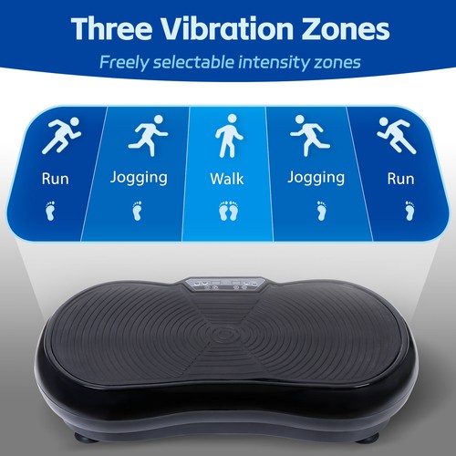 Segawe Whole Body Vibration Platform Black Slim Exercise Plate Fit Machine W/Bluetooth