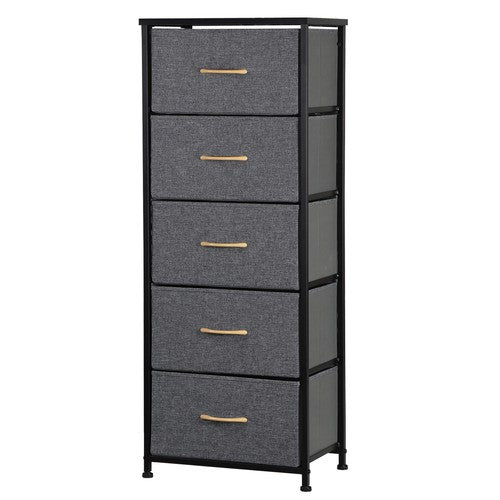 Segawe 5 Drawer Dresser for Bedroom Tall Chest of Drawers Storage Tower Organizer