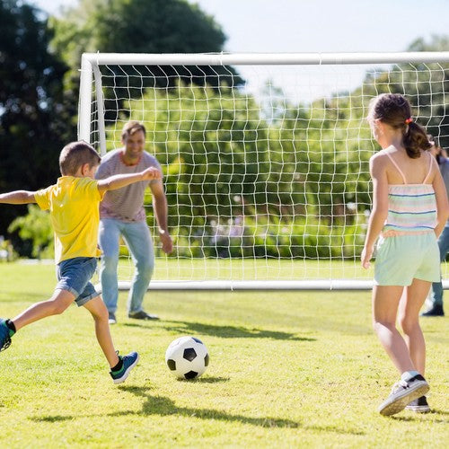 Segawe Soccer Net 10 x 6.5FT Soccer Goal for Backyard PVC Frame for Kids with Carry Bag