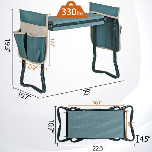 Segawe Upgraded Garden Kneeler and Seat with Thicken & Widen Soft Kneeling Pad Foldable