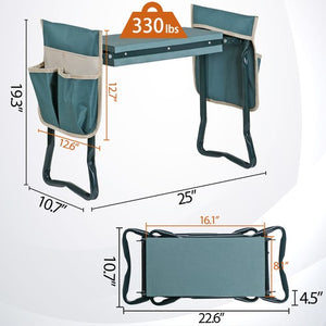 Segawe Upgraded Garden Kneeler and Seat with Thicken & Widen Soft Kneeling Pad Foldable